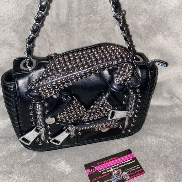 Biker Jacket Mini Handbag - Picture 2 of 8